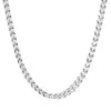 Evesaddiction Men's Stainless Steel Franco Chain Necklace In Silver