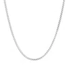 Evesaddiction Men's Sterling Silver Box Chain Necklace In Silver