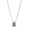 Evesaddiction Men's Textured Pendant In Metallic