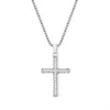 Evesaddiction Men's Twisted Cross Necklace In Metallic