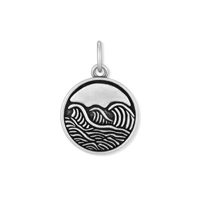 Evesaddiction Men's Wave Charm In Silver