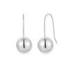 Evesaddiction Metal Ball Dangle Drop Earrings - Silver In Metallic