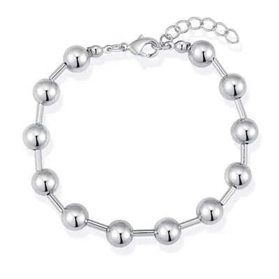 Evesaddiction Metal Bead Ball Bracelet - Silver In Metallic