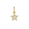 Evesaddiction Mini Star Dangle Charm In Gold