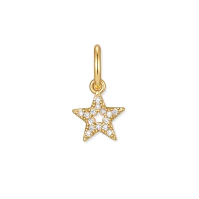 Evesaddiction Mini Star Dangle Charm In Gold