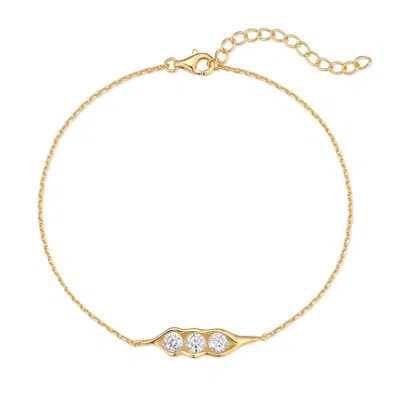 Evesaddiction Moissanite Pea And The Pod Bracelet - Gold / 3