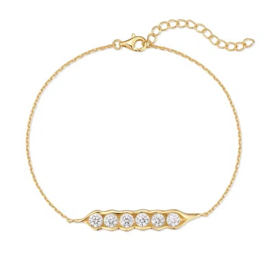 Evesaddiction Moissanite Pea And The Pod Bracelet - Gold / 6