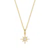 Evesaddiction North Star Necklace In Gold