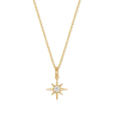 Evesaddiction North Star Necklace In Gold
