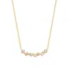 Evesaddiction Ombre Birthstone Necklace - Gold / April In Gold