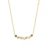 Evesaddiction Ombre Birthstone Necklace - Gold / August In Gold