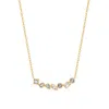 Evesaddiction Ombre Birthstone Necklace - Gold / March In Gold