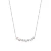 Evesaddiction Ombre Birthstone Necklace - Silver / April In Silver