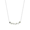 Evesaddiction Ombre Birthstone Necklace - Silver / August In Silver