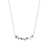 Evesaddiction Ombre Birthstone Necklace - Silver / February In Silver