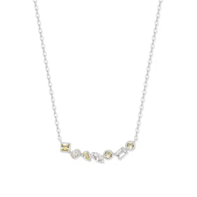 Evesaddiction Ombre Birthstone Necklace - Silver / November