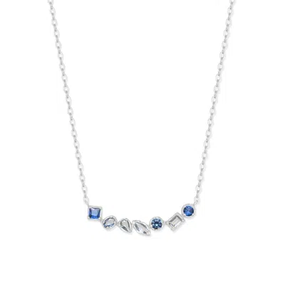 Evesaddiction Ombre Birthstone Necklace - Silver / September