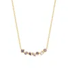 Evesaddiction Ombre Birthstone Necklace In Gold