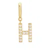 Evesaddiction Pave Initial Hinged Charm - Gold / H In Gold