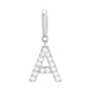 Evesaddiction Pave Initial Hinged Charm - Silver / A In Metallic