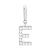 Evesaddiction Pave Initial Hinged Charm - Silver / E In Metallic