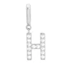 Evesaddiction Pave Initial Hinged Charm - Silver / H In Silver