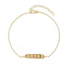 Evesaddiction Peas In A Pod Bracelet - Gold / 5 In Gold