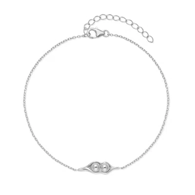 Evesaddiction Peas In A Pod Bracelet - Silver / 2 In Metallic