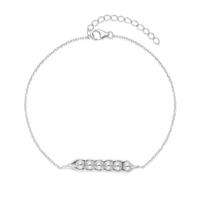 Evesaddiction Peas In A Pod Bracelet - Silver / 6 In Metallic
