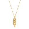 Evesaddiction Peas In A Pod Necklace - Gold / 3 In Gold