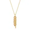 Evesaddiction Peas In A Pod Necklace - Gold / 4 In Gold