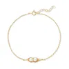 Evesaddiction Peas In A Pod Pearl Bracelet - Gold / 2 In Gold