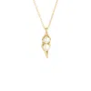 Evesaddiction Peas In A Pod Pearl Necklace - Gold / 2 In Gold