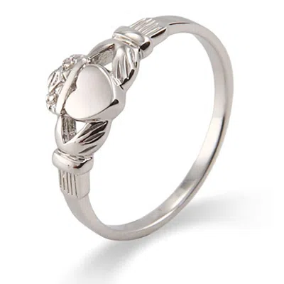 Evesaddiction Petite Sterling Silver Irish Claddagh Ring