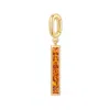 Evesaddiction Petite Stick Birthstone Charm - Gold / January In Gold