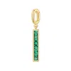 Evesaddiction Petite Stick Birthstone Charm - Gold / May In Green