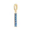 Evesaddiction Petite Stick Birthstone Charm - Gold / September In Blue