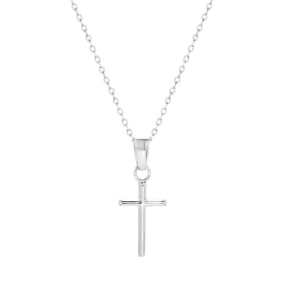 Evesaddiction Plain And Petite Sterling Silver Cross Pendant