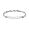 Evesaddiction Round Box Link Id Bracelet In Metallic