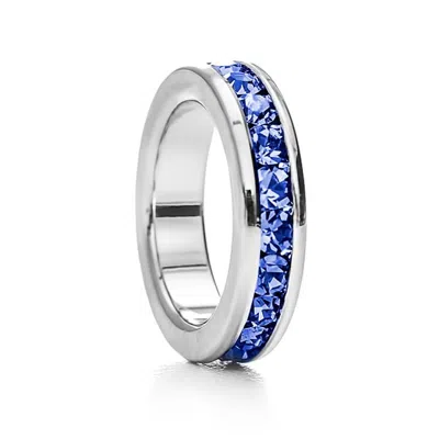 Evesaddiction September Birthstone Eternity Charm In Blue