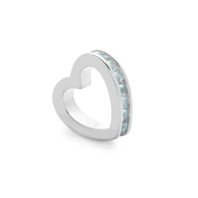 Evesaddiction Silver March Eternity Heart Charm