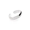 Evesaddiction Simple Band Sterling Silver Toe Ring In Metallic
