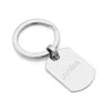 Evesaddiction Stainless Steel Dog Tag Keychain In Metallic