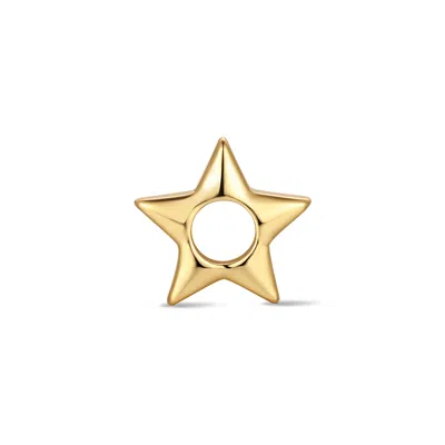 Evesaddiction Star Spacer Charm In Gold