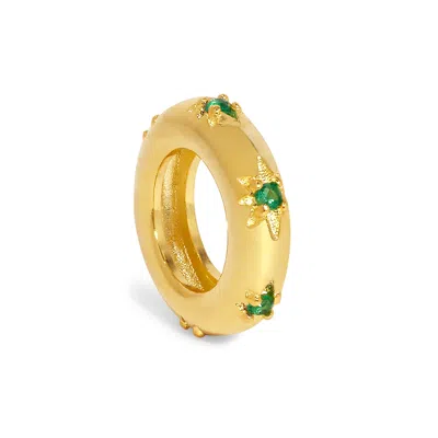 Evesaddiction Starburst Birthstone Eternity Charm - Gold / May