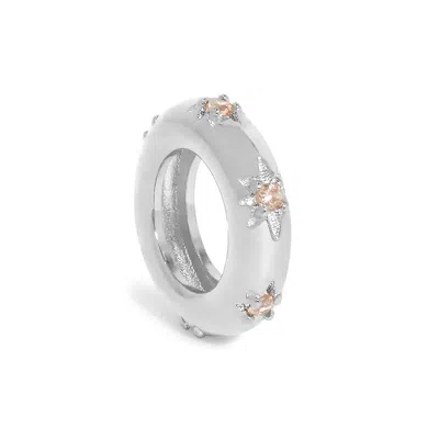 Evesaddiction Starburst Birthstone Eternity Charm - Silver / November