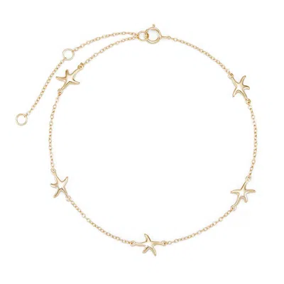 Evesaddiction Starfish Gold Anklet