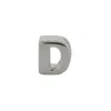 Evesaddiction Sterling Silver Alphabead Letter D In Gray