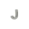 Evesaddiction Sterling Silver Alphabead Letter J In Gray