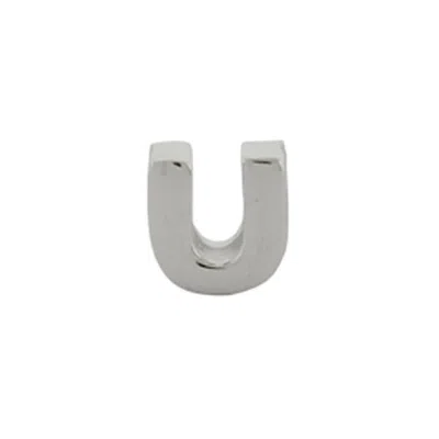 Evesaddiction Sterling Silver Alphabead Letter U